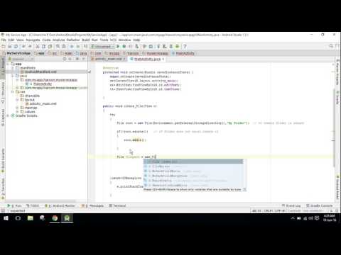 Create Text file in Android Studio Tutorial