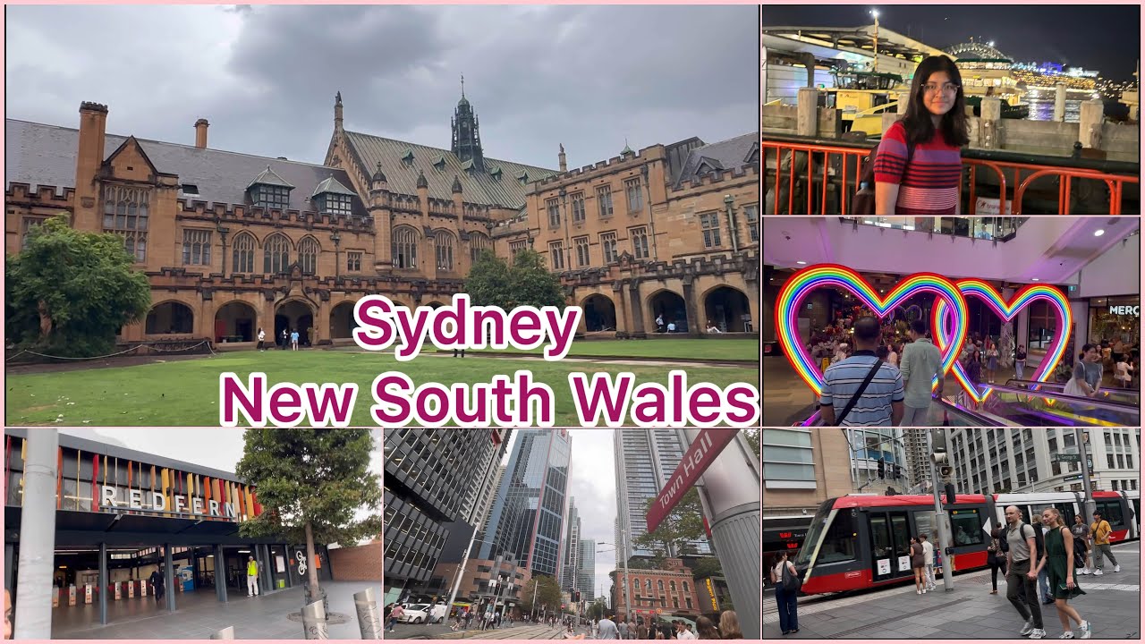 🇦🇺 Touring Sydney University,Mascot , Redfern, Broadway,Kensington,Town Hall in Sydney Australia
