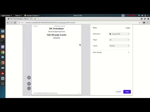 How to print a web page using javascript - DK Technologies(Tamil)