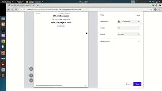 How to print a web page using javascript - DK Technologies(Tamil)