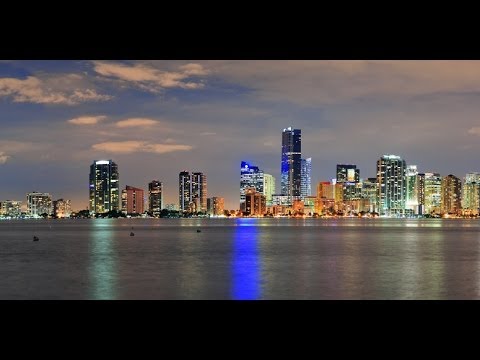 Miami Skyline , downtown Miami FL , Florida , Sout...