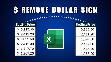 How To Remove Dollar Signs In Excel 2025