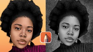 HOW TO TURN YOUR CARTOON PICTURE TO PENCIL LIKE DRAWING USING AUTODESK SKETCHBOOK screenshot 4