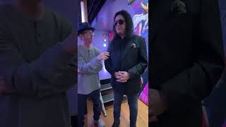 Gene Simmons at Rock and Brews restaurant opening in Royal Oak