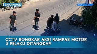 CCTV Captures Motorcycle Robbery in Makassar, 3 Suspects Arrested by Police | Snapnews