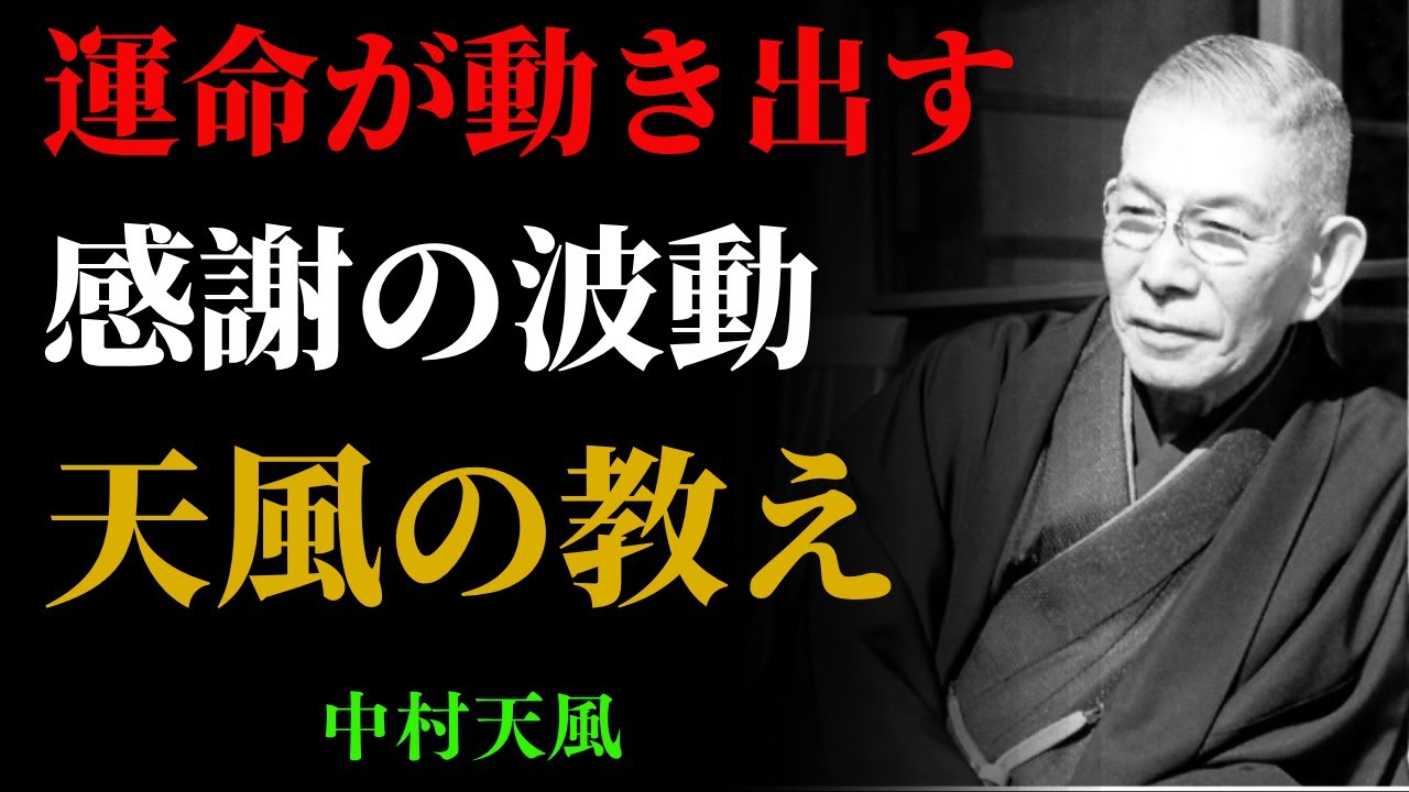【99％が知らない】"何もしていないのにうまくいく人"の秘密｜中村天風｜運命を変える心の使い方｜感謝の波動 | 成功哲学