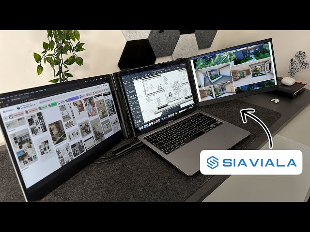 Turn your LAPTOP into a TRIPLE MONITOR SETUP - SIAVIALA S8 Pro