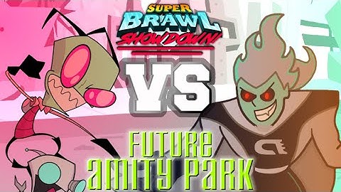 Invader Zim vs Dark Danny Phantom | Super Brawl Showdown v0.3.0b Full Match Gameplay