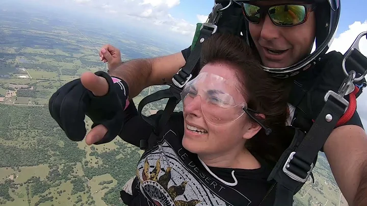 Tandem Skydiving   Amy from Keene, Texas