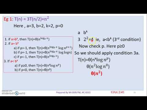 DS - MODULE 1 - TOPIC 6 - MASTER'S THEOREM