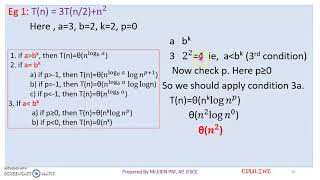 DS - MODULE 1 - TOPIC 6 - MASTER'S THEOREM