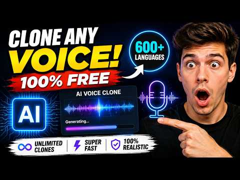 FREE AI Voice Cloning 2026 | Clone Any Voice in 30 Seconds (600+ Languages) No Limits!