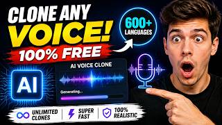 FREE AI Voice Cloning 2026 | Clone Any Voice in 30 Seconds (600+ Languages) No Limits!