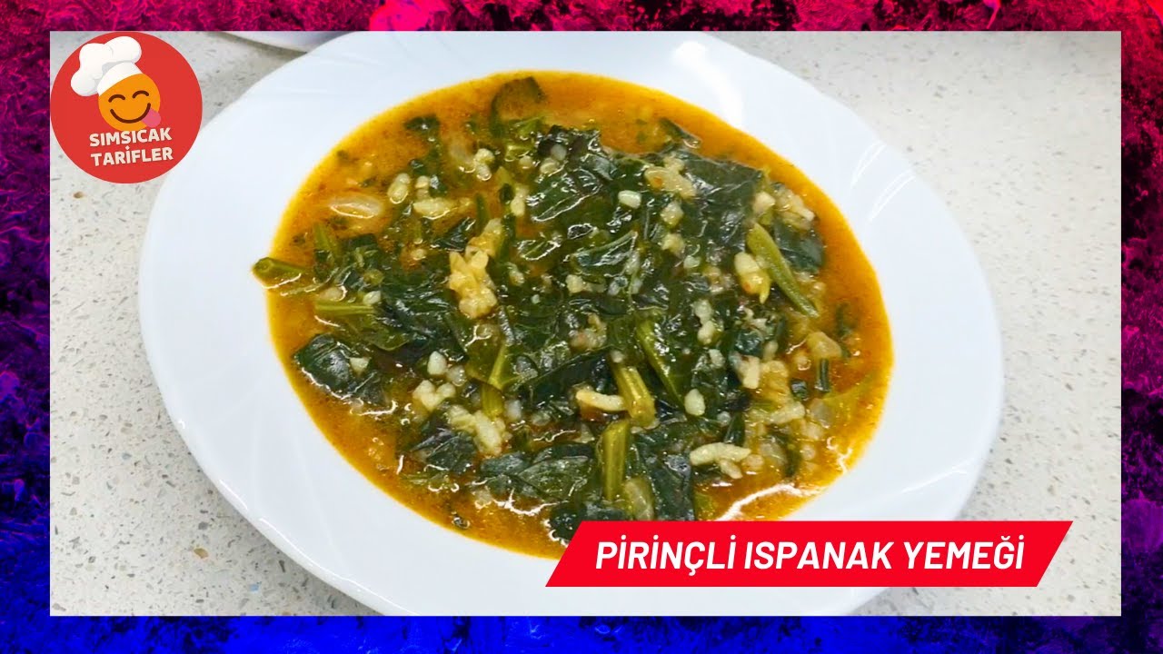 TAM ÖLÇÜLÜ ❗️ Pirinçli Ispanak Yemeği Tarifi ???? Kolay Sebze Yemekleri @simsicaktarifler