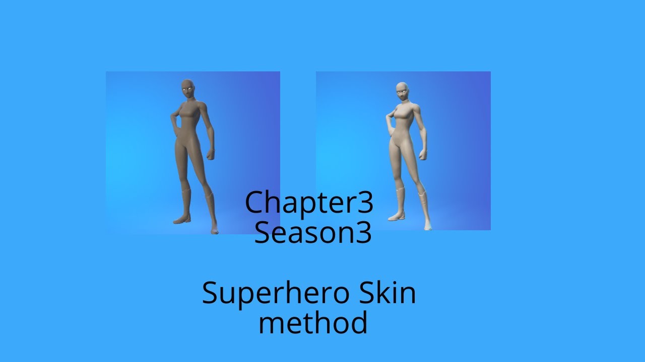How to get white and grey/black superhero skin - YouTube