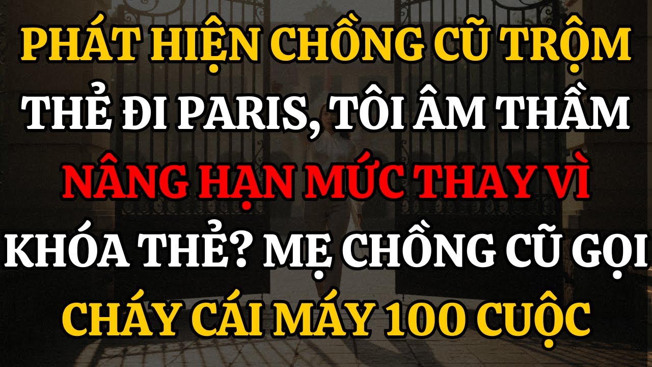 Phát Hiện Chồng Cũ Trộm Thẻ Đi Paris, Tôi Âm Thầm Nâng Hạn Mức Thay Vì Khóa Thẻ?