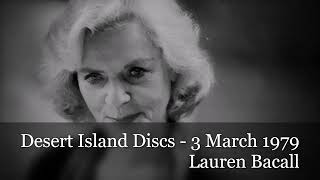 Desert Island Discs - Lauren Bacall (BBC Radio)