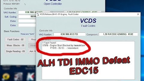 ALH TDI (EDC15) IMMO defeat