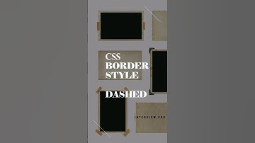 CSS border-style dashed #css #borderstyle #dashed #webdesign #interviewpro
