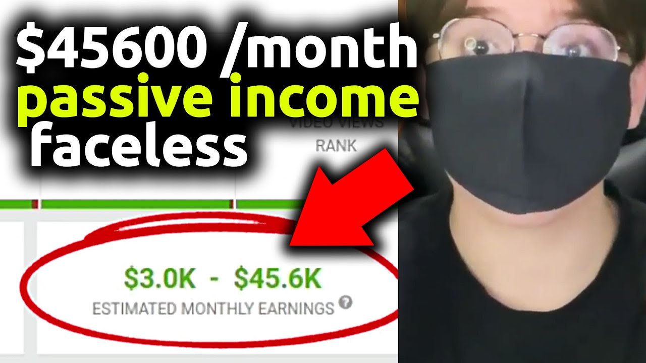 How to make PASSIVE income with a FACELESS youtube channel using FREE ...