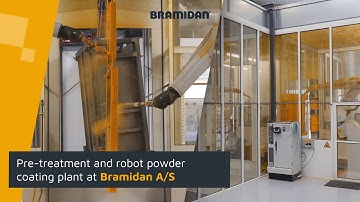 Pre-treatment and robot powder coating plant at Bramidan