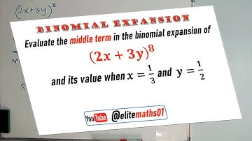 Evaluating the MIDDLE TERM of a Binomial Expansion