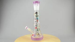 High Tech Glass Trap Tube Beaker Bong