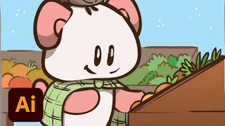 Drawing a Webcomic for Social Media in Adobe Illustrator with Christy Sanderson screenshot 5