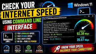 Test internet speed in cmd | Internet speed test cli |Check internet speed in terminal|Speedtest cli