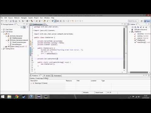 Making a chat server/client program in Java - time-laps