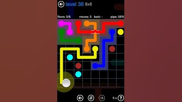 Flow Free Bridges Challenge Pack 8x8 Level 38 Walkthrough