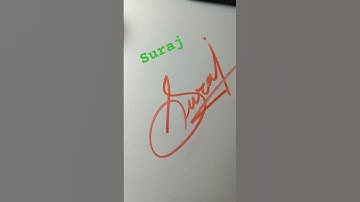 Suraj name signature style #signature
