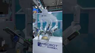 A minimally invasive surgical robot made an appearance at the 9th China–Eurasia Expo
