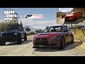 Forza Horizon 5 Trailer Remake in GTA 5 Side Comparison