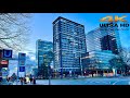 [4K HDR] Evening Walk .Hamburg Berliner tor District. Germany . Great view.