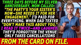 My Mother Stole My 25th Anniversary Party for My Sister — So I Canceled Everything