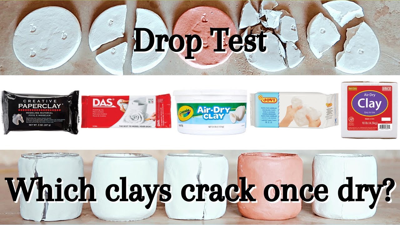 BEST and WORST AIR DRY CLAYS!?!  Testing 5 Clays (Amaco, Creative  Paperclay, Crayola, Das & Jovi) 