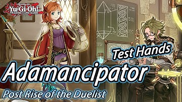 Yu-Gi-Oh! ADAMANCIPATOR TEST HANDS+DECKLIST! POST RISE OF THE DUELIST! June 2020 Banlist!