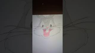 Dibujo la Cara de Bugs Bunny ¿QUE TE PARECIO? - Cris Tw | #subscribe #shorts #video #art #trending