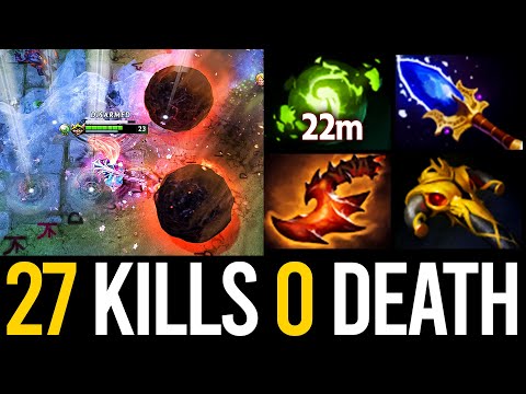 dota2 invoker  2022 New  27 KILLS 0 DEATH!! EPIC VURTUNE INVOKER CATACLYSM + REFRESHER COMBO | Dota 2 Invoker