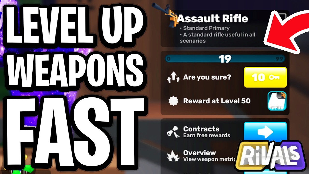 How to Level Up Weapons Fast in Rivals Roblox - Full Guide - YouTube