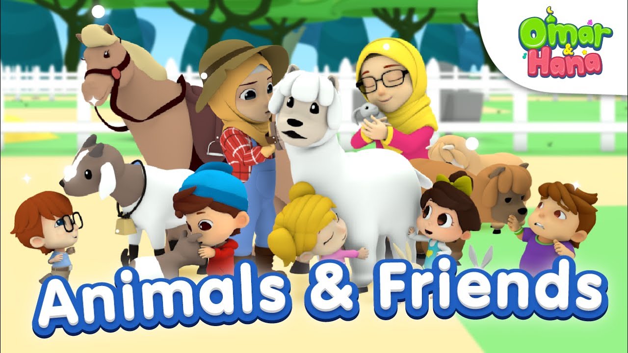 Animal & Friends 🐃🐂🐋🐐| Islamic Series & Songs For Kids | Omar & Hana English