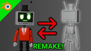 Remaking An Old Character Part1 | Blender Modeling Timelapse