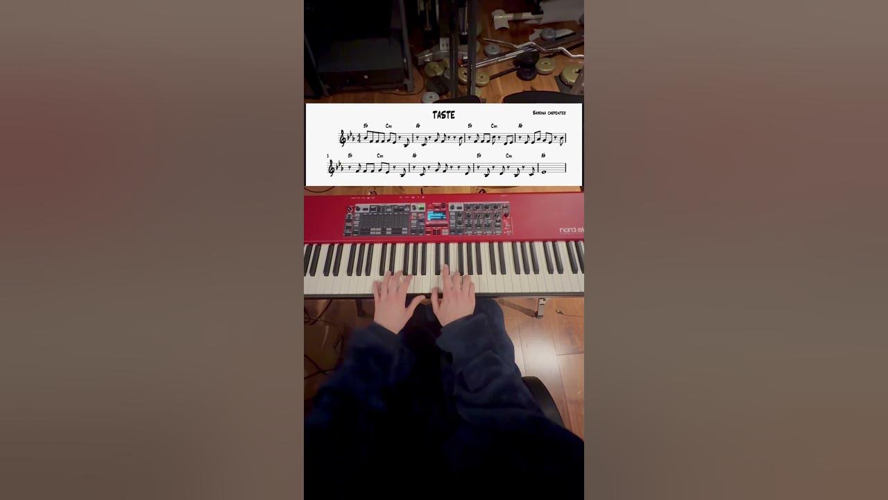 Sabrina Carpenter - Taste - Piano Cover with Sheet Music #sabrinacarpenter #taste #piano #sheetmusic