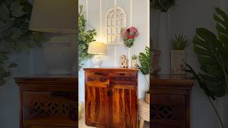 Wall decor & window frame link in bio #decorationtips #windowframe #artificialplants #homedecorindia