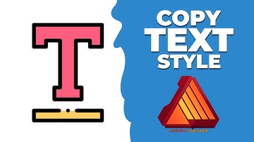 How to copy text style in affinity Publisher
