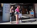 Fremont Street Experience walk in 4k - 11/28 around 1pm - People watching, Showgirls & Entertainers.