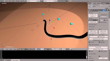 Blender Tutorial . Animating Curve Objects with Hooks