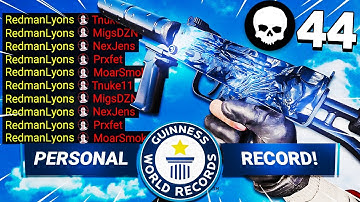 *44 KILLS* BEST "MAC 10" CLASS SETUP IN WARZONE DROPS MY NEW KILL RECORD! (COLD WAR WARZONE)