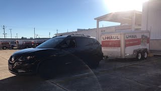 I pulled a 6 by 12 UHaul Trailer with my 2017 Nissan Rogue